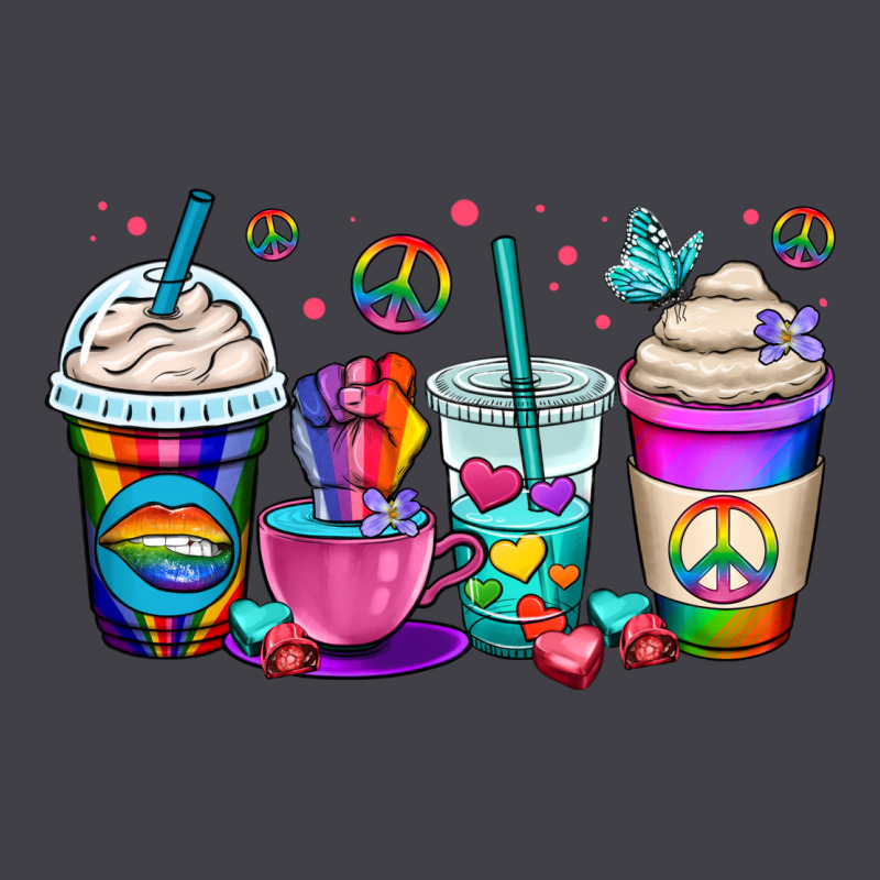 Pride Lgbtq Coffee Cups Heavyweight Hoodie by OliviaCreatesArt | Teevron