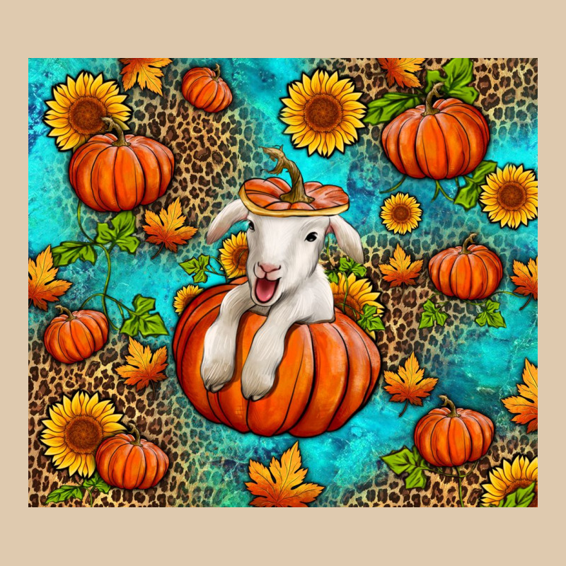 Fall Pumpkin Lamb Heavyweight Sweatshirt by Jasminsmagicworld | Teevron