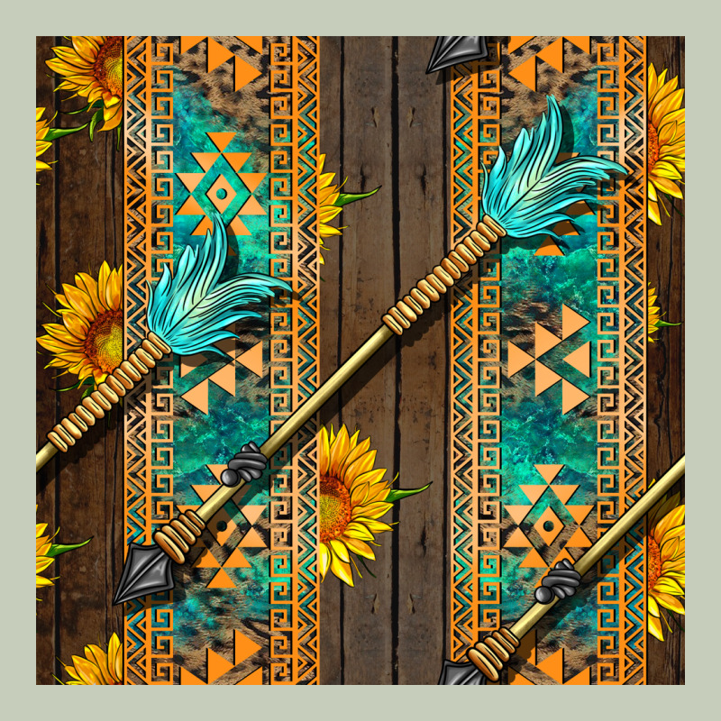 Aztec And Sunflowers Ladies Tee by BundleAndBundleShop | Teevron