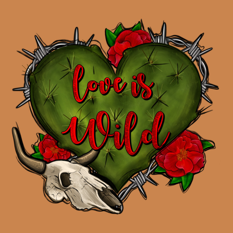 Love Is Wild With Bullskull Olivia Heavyweight Hoodie by OliviaCreatesArt | Teevron