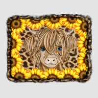 Baby Cow Leopard Sunflowers Premium Sweatshirt | Teevron