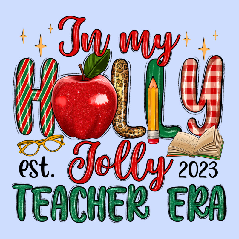 In My Holly Jolly Teacher Era Urban Heavy Tee by MaliasSmallBusiness | Teevron