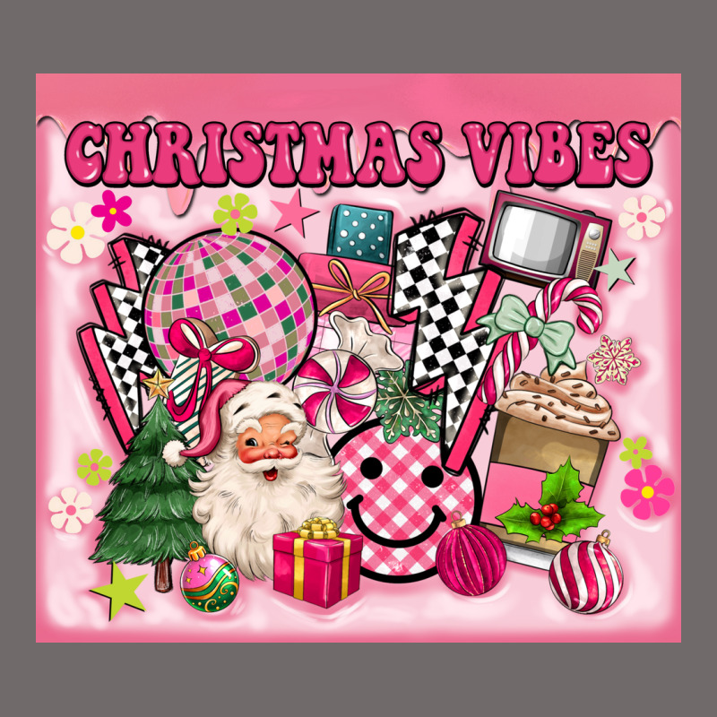 3d Retro Pink Christmas Vibes Urban Heavy Tee by MaliasSmallBusiness | Teevron