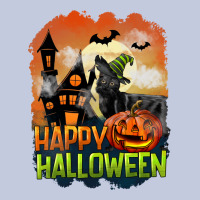 Happy Halloween With Black Cat Long Sleeve Tee | Teevron
