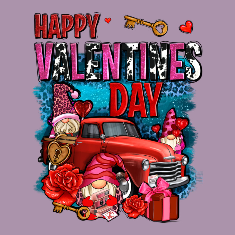 Happy Valentines Day With Gnomes And Truck Olivia Heavyweight Hoodie by OliviaCreatesArt | Teevron