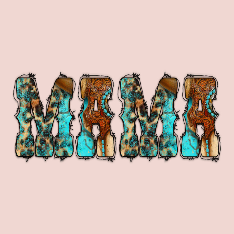 Mama Turquoise Tooled Premium Sweatshirt by CowCowDesign | Teevron