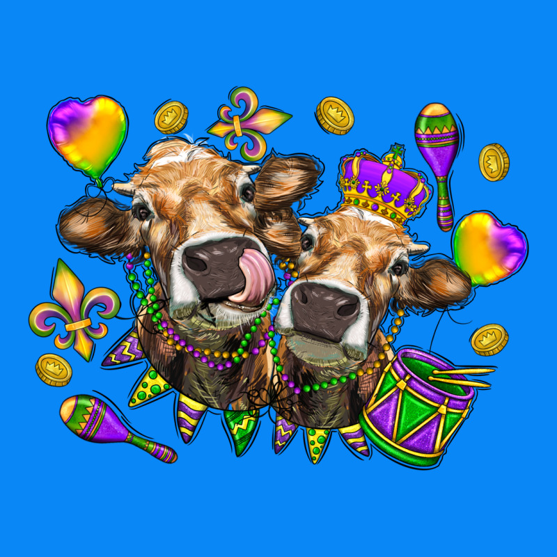 Mardi Gras Heifers Zipper Hoodie by HowdyJamesFarm | Teevron