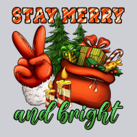Stay Merry And Bright Peace Hand Heavyweight Sweatshirt | Teevron