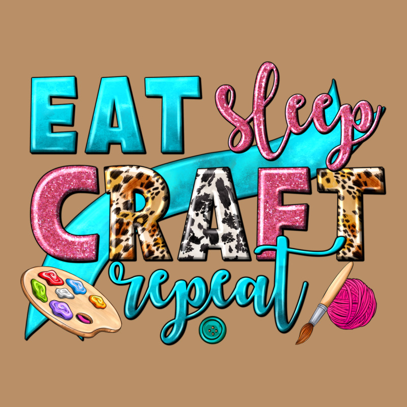 Eat Sleep Craft Repeat Vintage Hoodie by NancyCooperArtShop | Teevron