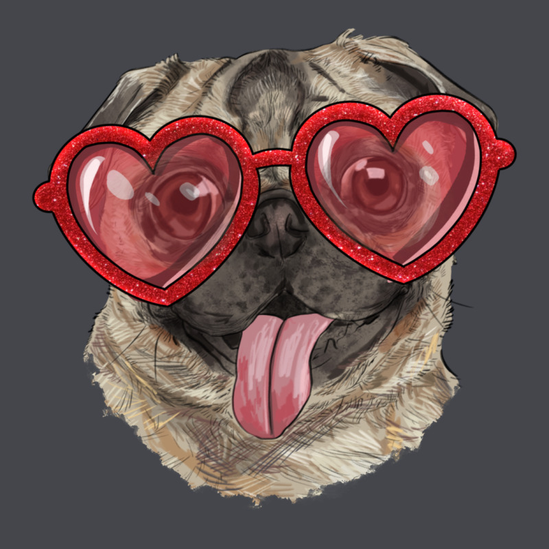 Pug With Love Glasses Long Sleeve Tee by RanaPortraitStore | Teevron