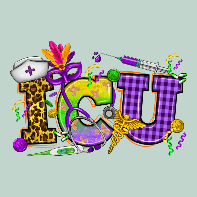 Mardi Gras Icu Nurse Zipper Hoodie by HowdyJamesFarm | Teevron