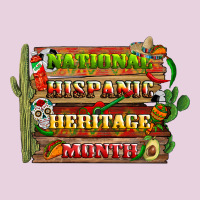 National Hispanic Heritage Month With Background Ladies Tee | Teevron