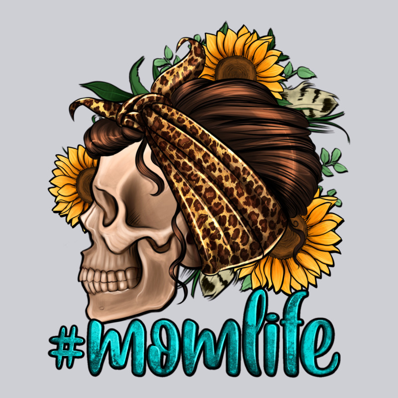 Momlife Skull With Bandana Heavyweight Sweatshirt by Jasminsmagicworld | Teevron