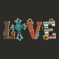Western Love With Cross Heavy Core Tee | Teevron