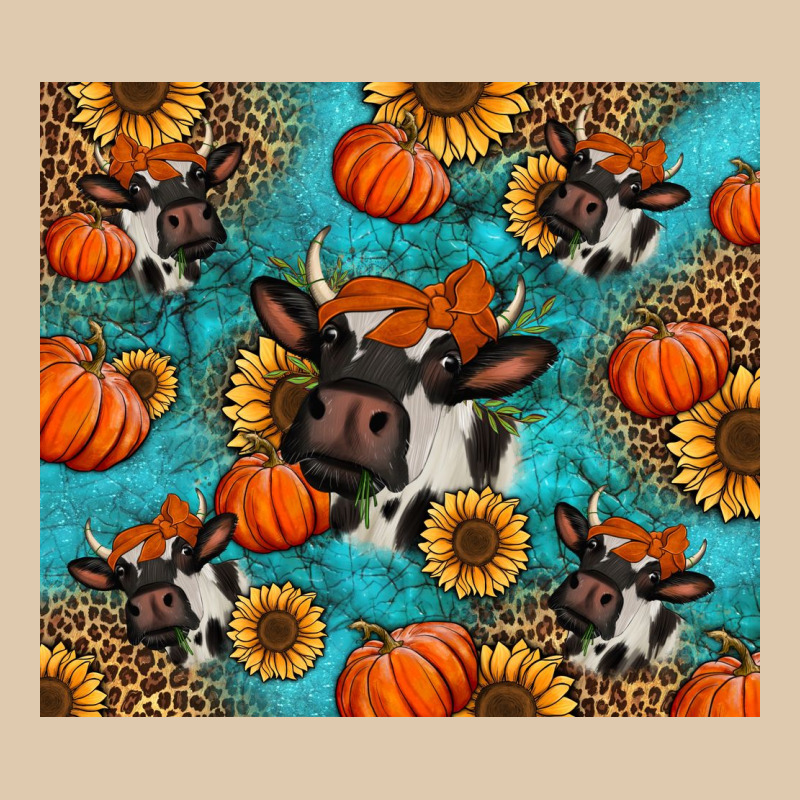 Autumn Pumpkins Holstein Cow Heavyweight Sweatshirt by Jasminsmagicworld | Teevron