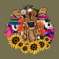 Baby Cow Flower Vintage Hoodie | Teevron
