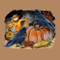 Fall Background With Crow Long Sleeve Tee | Teevron
