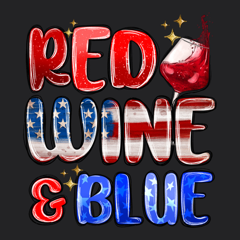 Red Wine And Blue Vintage Tee by MaliasSmallBusiness | Teevron