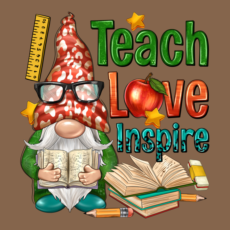 Gnome Teach Love Inspire Premium Tee by NancyCooperArtShop | Teevron
