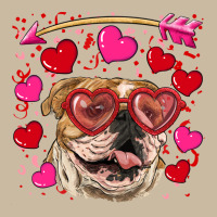 Valentine's Day  Brown English Bulldog Long Sleeve Tee | Teevron