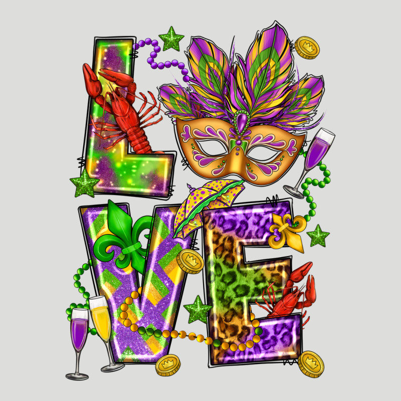 Mardi Gras Love Zipper Hoodie by HowdyJamesFarm | Teevron