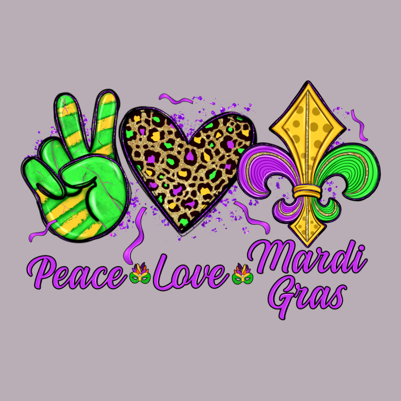 Peace Love Mardi Gras Vintage Tee by JahusDesignShop | Teevron