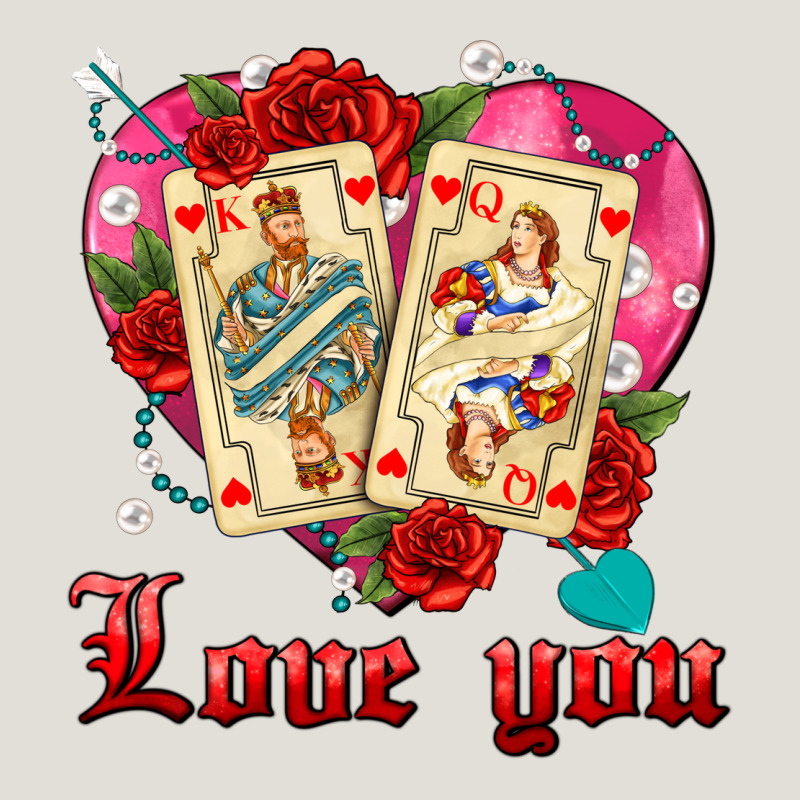 Love You Playing Cards Roses And Pearls Heavy Core Tee by AdoDesignShop | Teevron