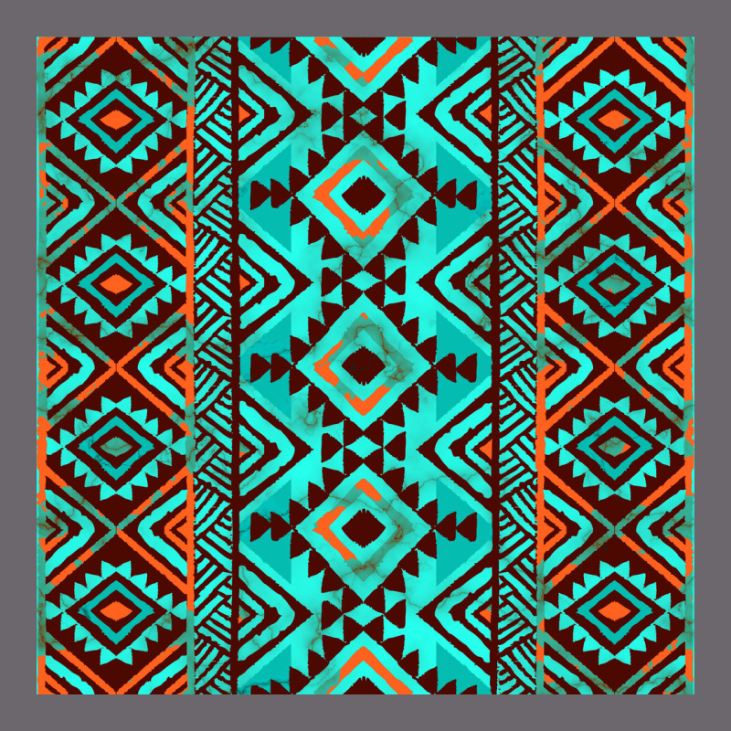 Aztec Turquoise Pattern Premium Sweatshirt by CowCowDesign | Teevron