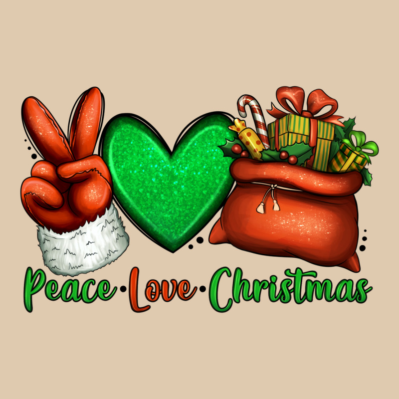 Peace Love Christmas Santa Claus Hand Heavyweight Sweatshirt by Jasminsmagicworld | Teevron