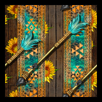 Aztec And Sunflowers Heavy Core Tee | Teevron