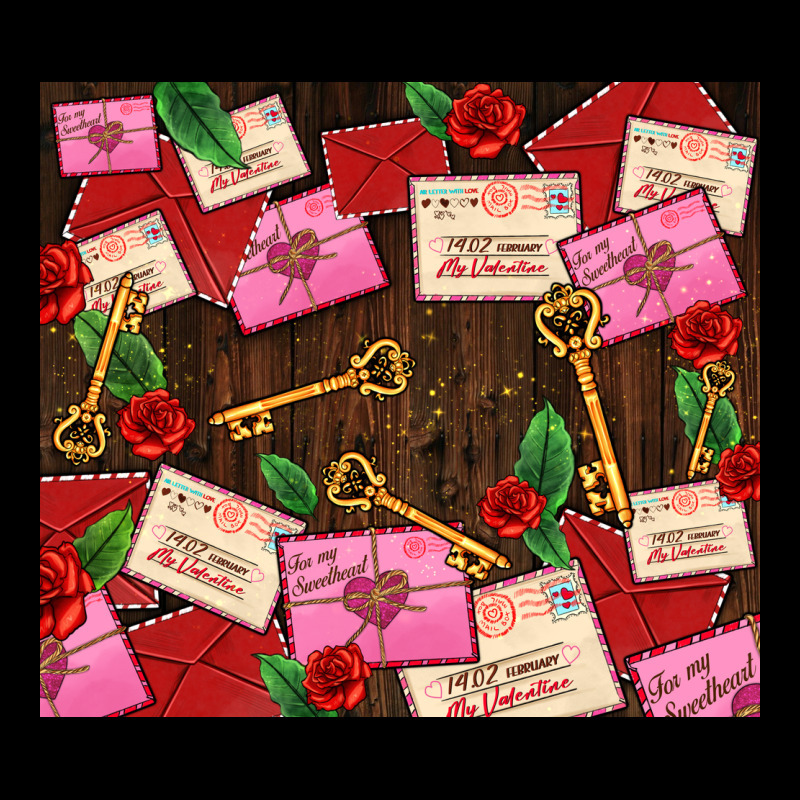 Love Letters Tumbler Ladies Tee by AdoDesignShop | Teevron