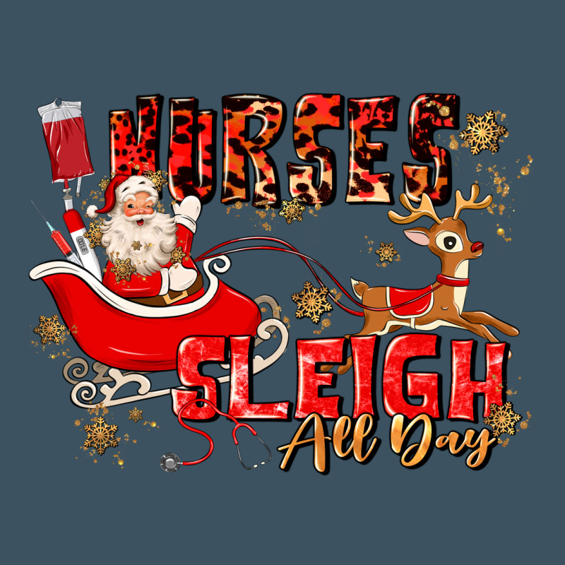Nurses Sleigh All Day Urban Heavy Tee by MaliasSmallBusiness | Teevron