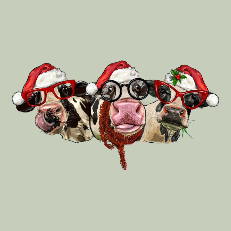 Christmas Holstein Cows Long Sleeve Tee by LillyAllenDesigns | Teevron