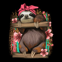 Cute Floral Baby Sloth Heavyweight Sweatshirt | Teevron