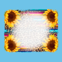 Serape Bleached Sunflowers Leopard Background Premium Sweatshirt | Teevron