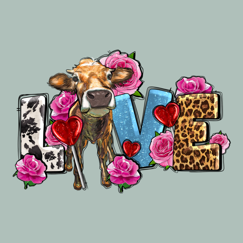 Love With Cow Olivia Heavyweight Hoodie by OliviaCreatesArt | Teevron