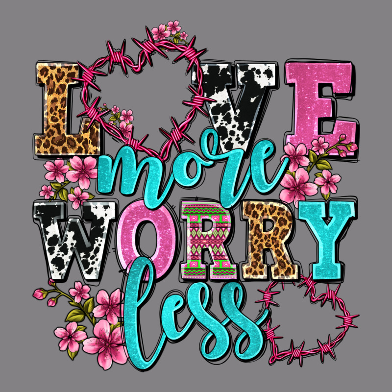 Love More Worry Less Olivia Heavyweight Hoodie by OliviaCreatesArt | Teevron
