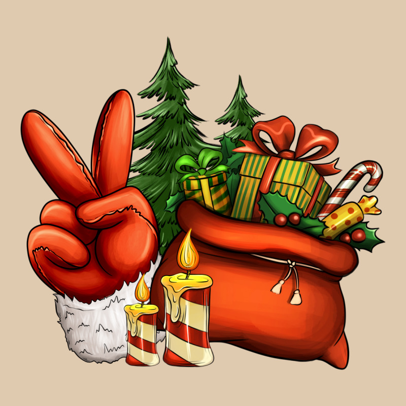 Christmas Santa Claus Peace Hand Heavyweight Sweatshirt by Jasminsmagicworld | Teevron