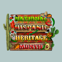 National Hispanic Heritage Month With Background Heavy Core Tee | Teevron