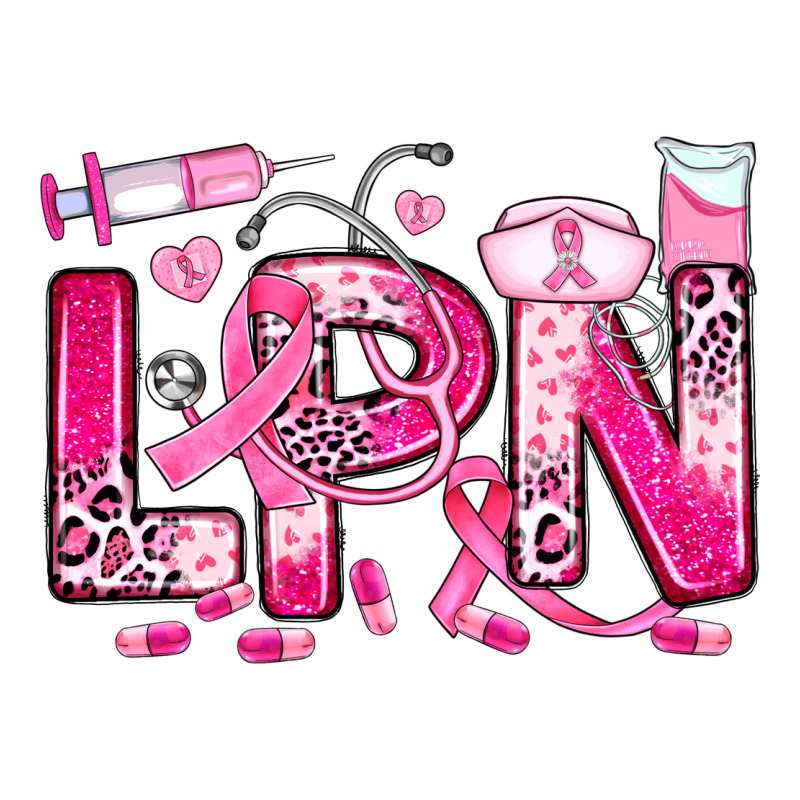 Breast Cancer Lpn Licensed Practical Nurse Premium Tee by JahusDesignShop | Teevron