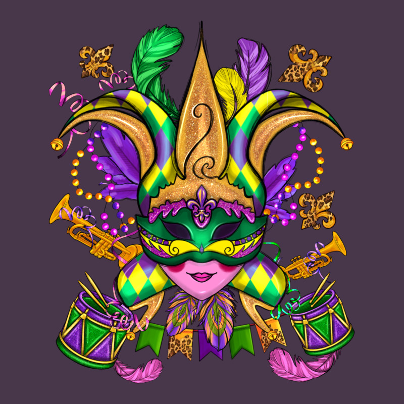 Mardi Gras Mask Heavyweight Hoodie by OliviaCreatesArt | Teevron