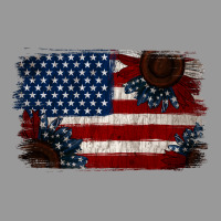 Distressed Sunflower American Flag Vintage Hoodie | Teevron