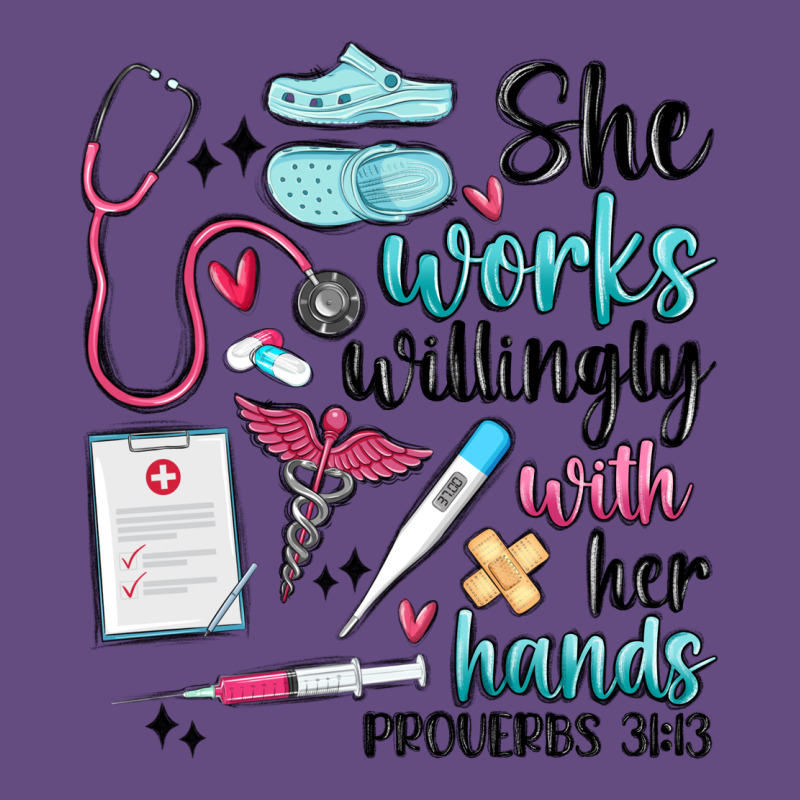 She Works Willingly With Her Hands Vintage Hoodie by MaliasSmallBusiness | Teevron