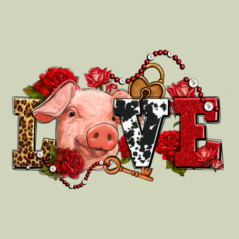 Love With Pig Olivia Heavyweight Hoodie by OliviaCreatesArt | Teevron