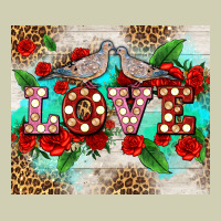 Love Birds And Love With Ross Heavy Core Tee | Teevron
