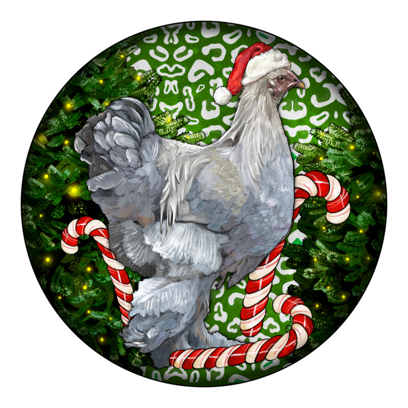 Brahma Chicken Christmas Long Sleeve Tee by LillyAllenDesigns | Teevron
