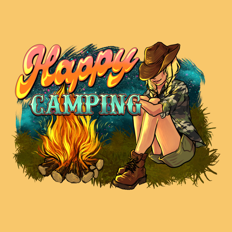 Happy Camping Vintage Hoodie by NancyCooperArtShop | Teevron