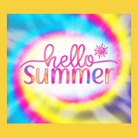 Hello Summer Tie Dye Tumbler Premium Sweatshirt | Teevron