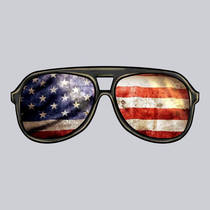 Amerıcan Flag Glasses Heavyweight Sweatshirt by BarkalooDesign | Teevron