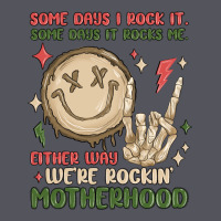 Some Days I Rock It Some Days It Rocks Me Either W Vintage Hoodie | Teevron